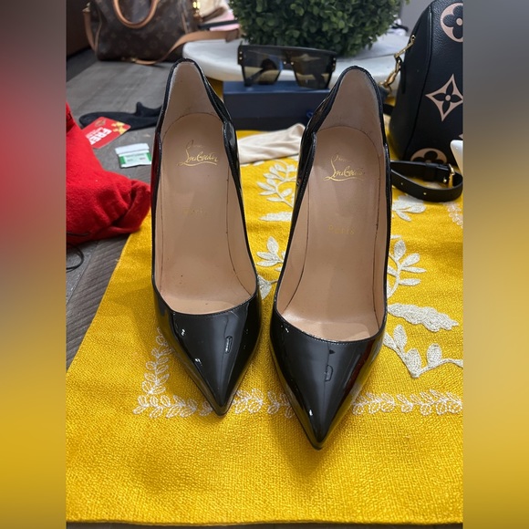 Christian Louboutin Shoes Very Gently Used Like New Black Patent
